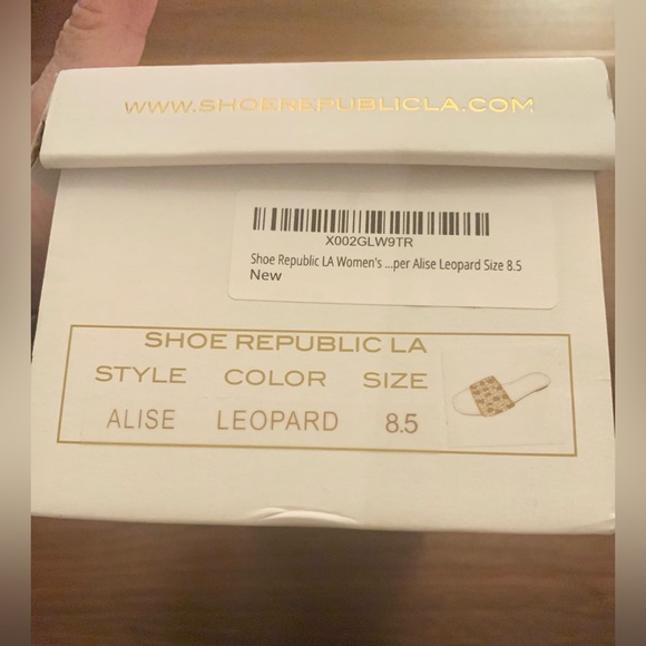 Shoe Republic LA Alise Leopard Womens sandals size 8.5 - Picture 7 of 7